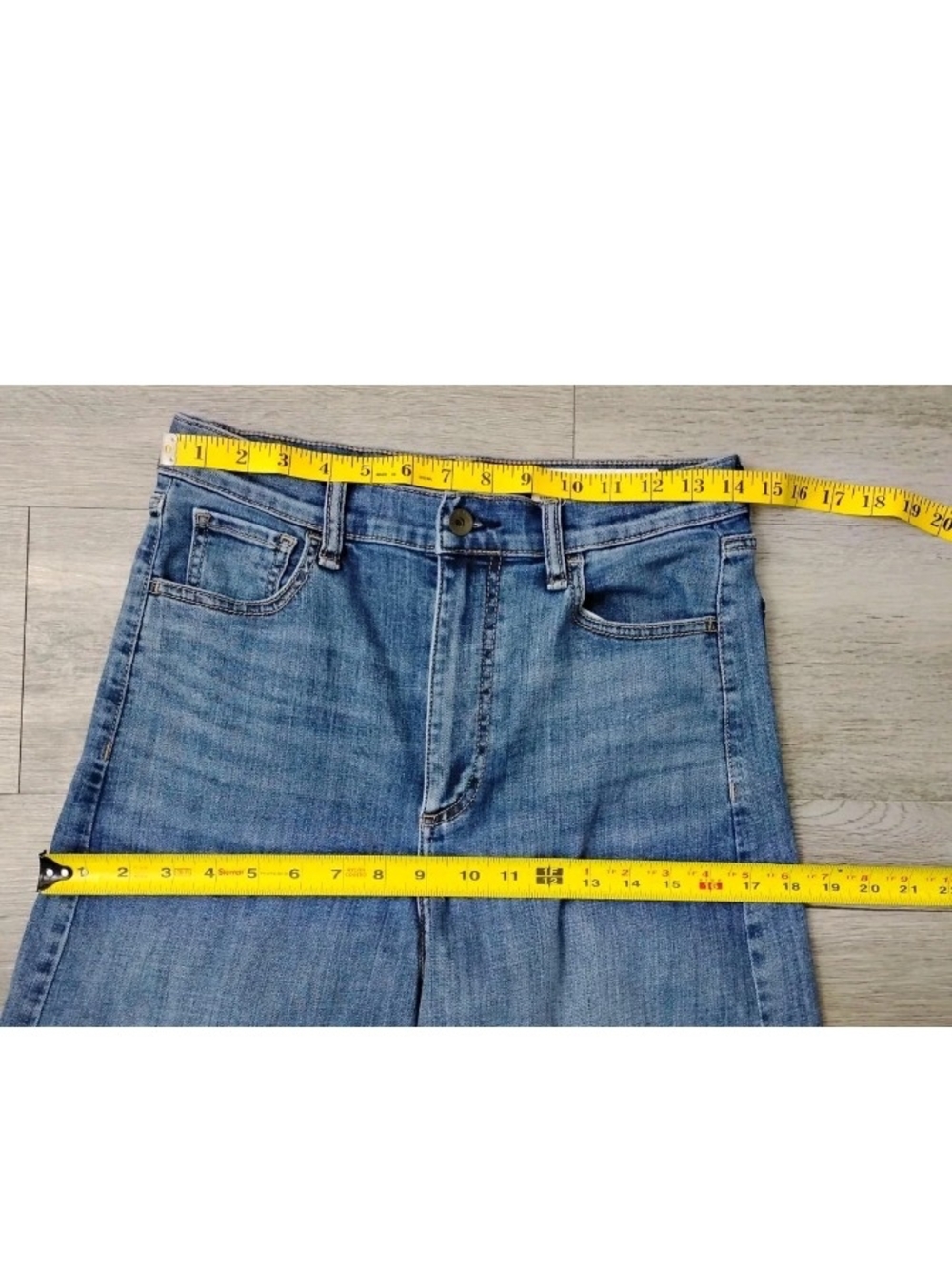 Rag & Bone New York Serena Crop Jeans Wide Leg Medium Stretch Size 28 Women's - Picture 5 of 12